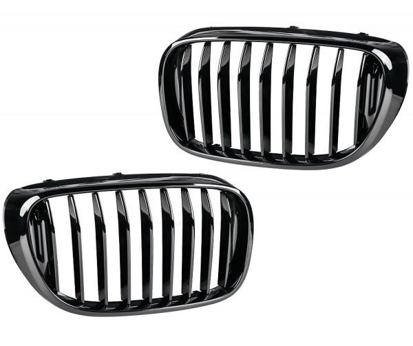 bmw grill kidneys high gloss black chrome delete