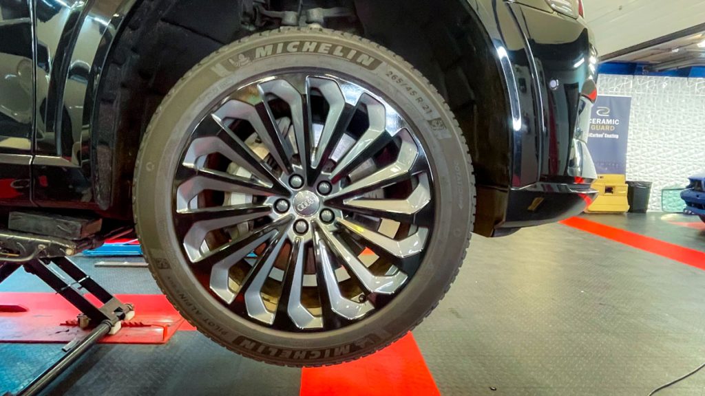 Audi e-tron gewrapte velgen