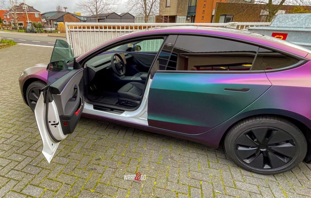 Tesla Model 3 instap niet wrappen