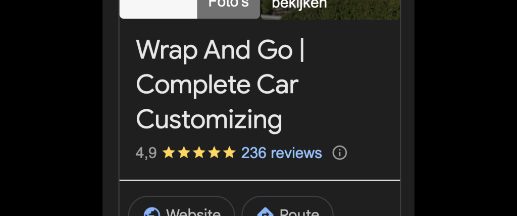 Wrap and Go klantwaardering waardering