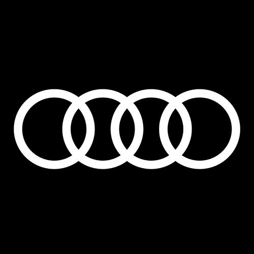 Audi logo zwarte achtergrond