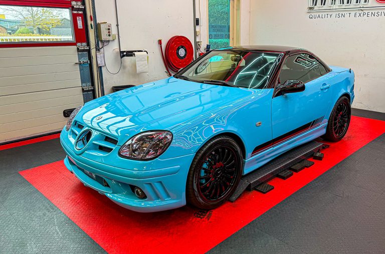Mercedes SLK 3M High Gloss Sky Blue