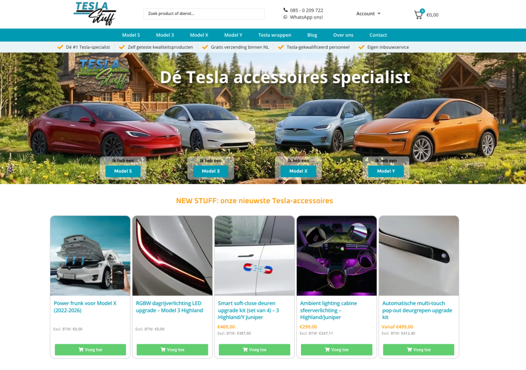 teslastuff webshop tesla accessoires